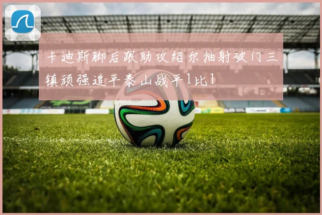 卡迪斯脚后跟助攻绍尔抽射破门三镇顽强追平泰山战平1比1